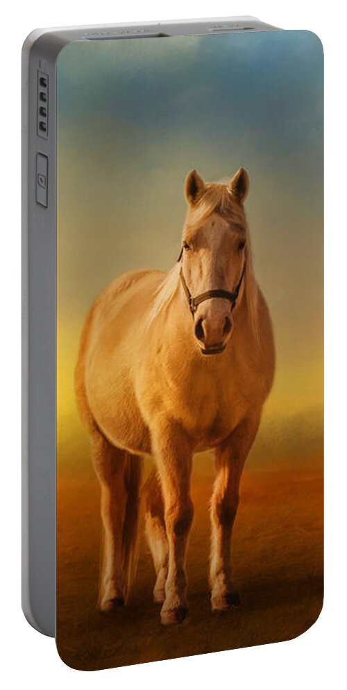 Horse Portable Battery Charger featuring the photograph Good Morning Sweetheart by Lois Bryan