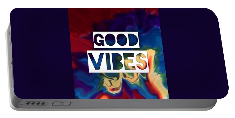 Digitalart Portable Battery Charger featuring the photograph Good Vibes by Annie Walczyk