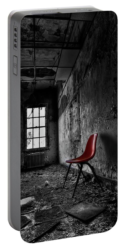Chair Portable Battery Charger featuring the photograph Goodbye Inocence by Evelina Kremsdorf