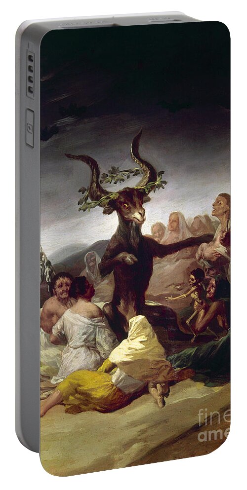 1795 Portable Battery Charger featuring the photograph Goya: Witches Sabbath by Granger