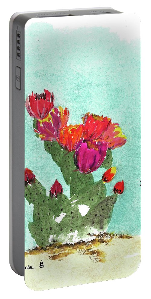 Chinese Brush Painting Portable Battery Charger featuring the painting Grace of Extremes by Bill Searle