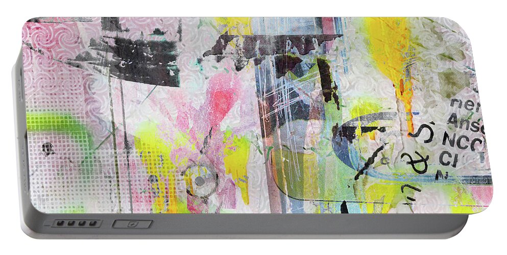 Urban Portable Battery Charger featuring the digital art Graffiti Graphic by Roseanne Jones