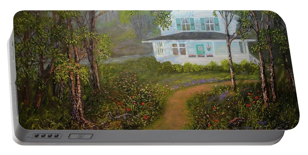 Grandma Portable Battery Charger featuring the painting Grandma's house by Michael Mrozik