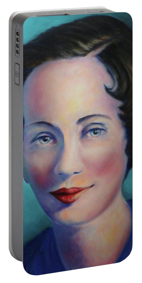 Painting Portable Battery Charger featuring the painting Grandmother by Shannon Grissom