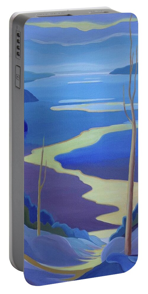 Group Of Seven Portable Battery Charger featuring the painting Grandview by Barbel Smith