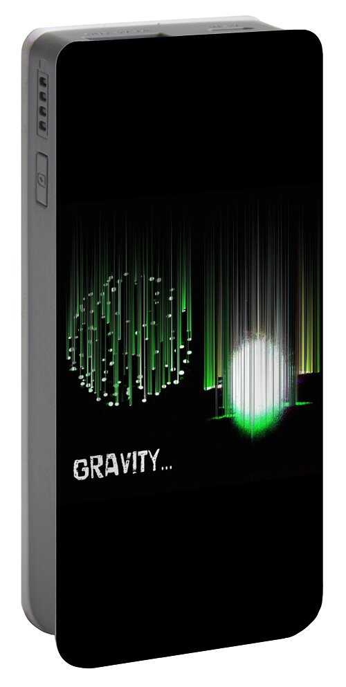 Energy Portable Battery Charger featuring the digital art Gravity... by Shelli Fitzpatrick
