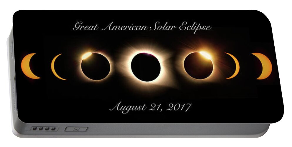 Solar Portable Battery Charger featuring the photograph Great American Solar Eclipse #2 by C Renee Martin