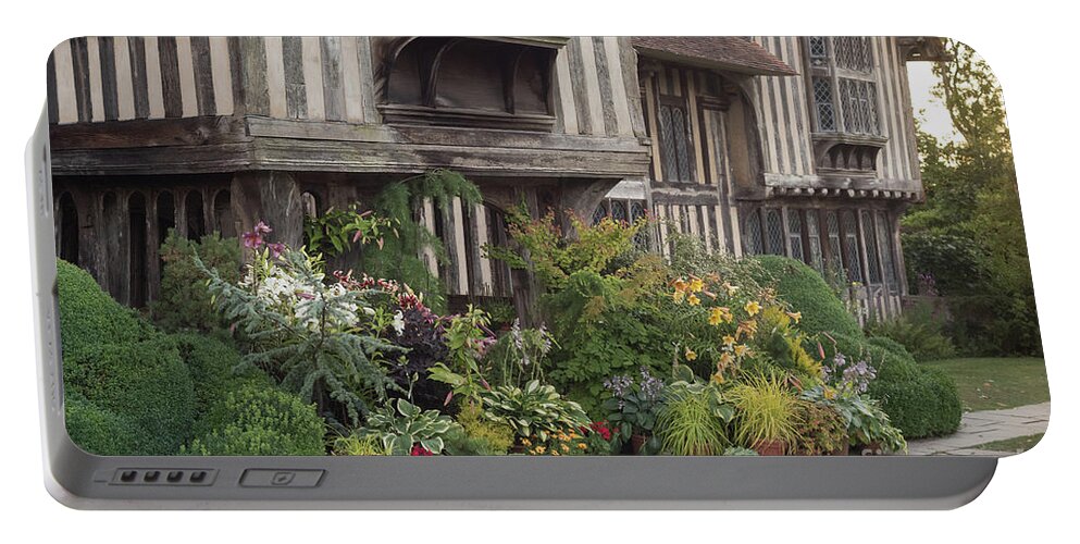 Golden Portable Battery Charger featuring the photograph Great Dixter House and Gardens by Perry Rodriguez