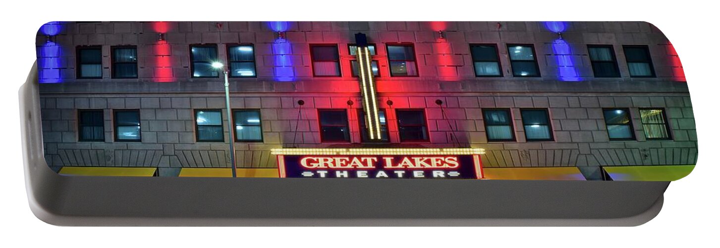 Playhouse Portable Battery Charger featuring the photograph Great Lakes Theatre by Frozen in Time Fine Art Photography