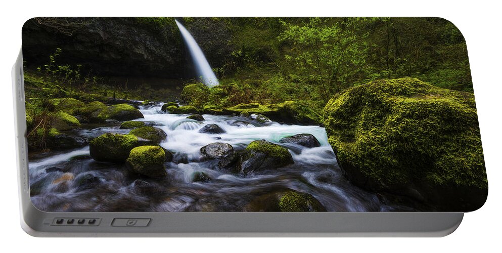 Green Avenue Portable Battery Charger featuring the photograph Green Avenue by Chad Dutson