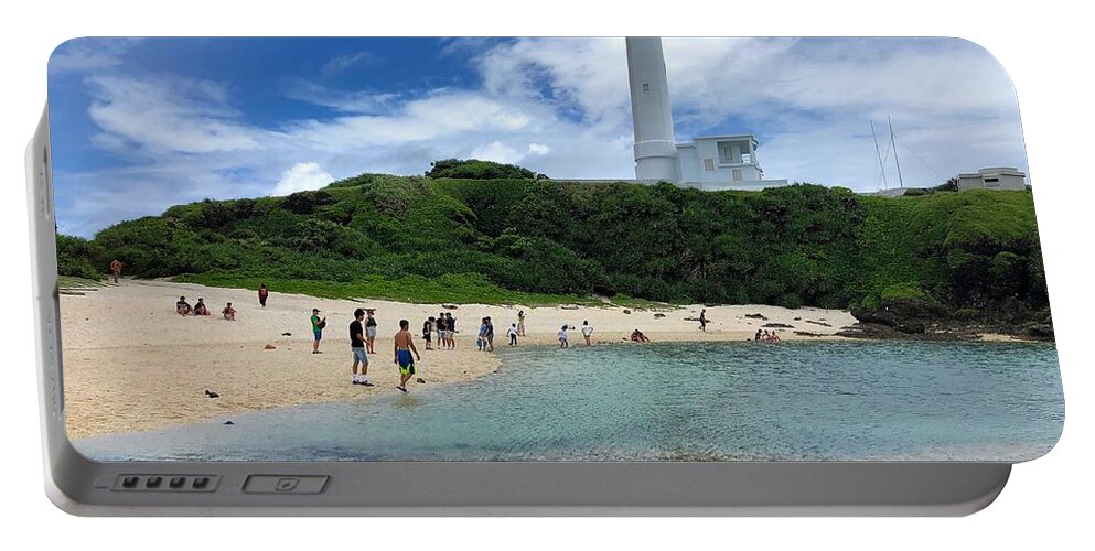 Green Island Portable Battery Charger featuring the photograph Green Island Beach by Brian Eberly