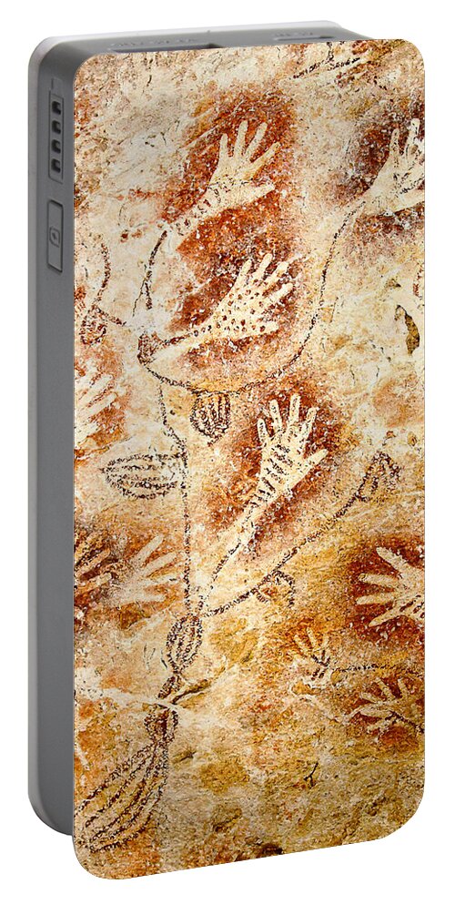 Gua Tewet Portable Battery Charger featuring the digital art Gua Tewet - Tree of Life by Weston Westmoreland