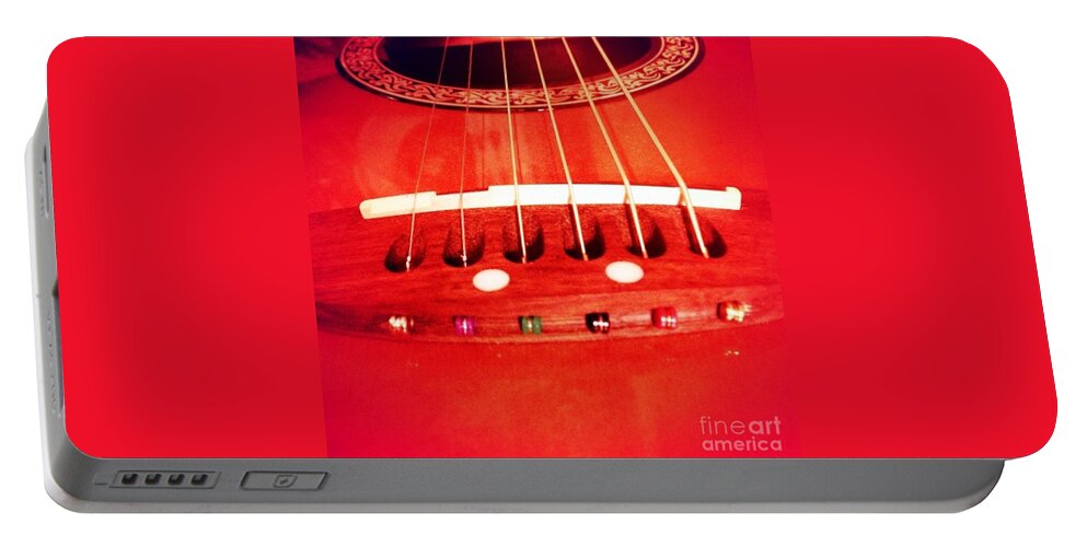 Guitar Portable Battery Charger featuring the photograph Guitar by Denise Railey