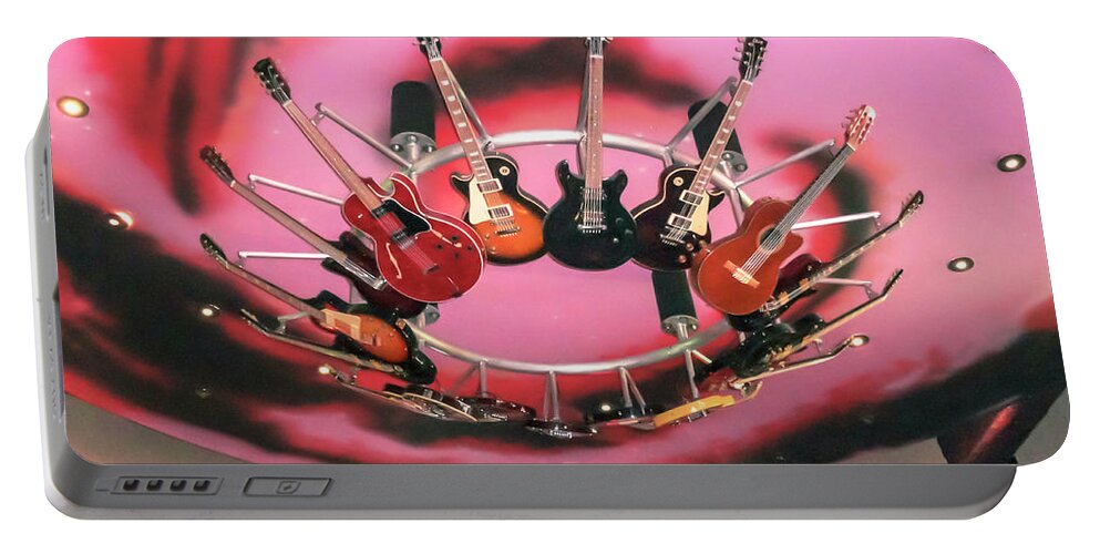 Hard Rock Portable Battery Charger featuring the photograph Guitar Heaven by Darrell Foster