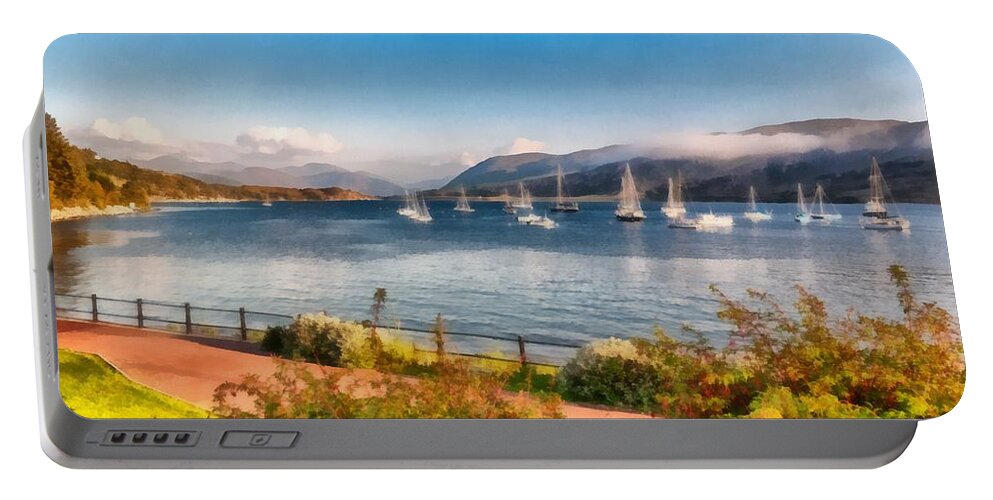 Landscape Portable Battery Charger featuring the photograph Gulf of Ullapool   by Sergey Simanovsky