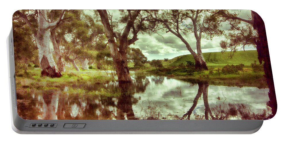 Gum Trees Portable Battery Charger featuring the photograph Gum Creek V2 by Douglas Barnard