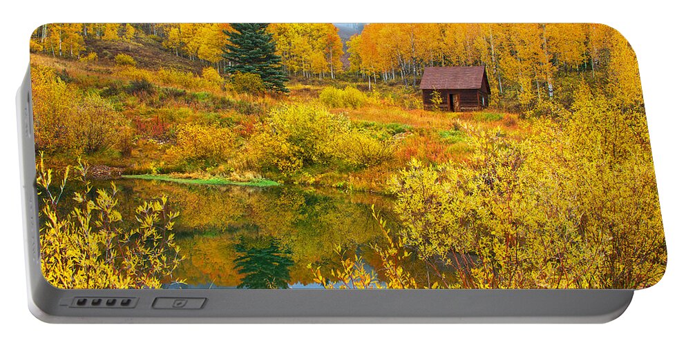 Ohio Pass Portable Battery Charger featuring the photograph Gunnison Reflection by Bijan Pirnia