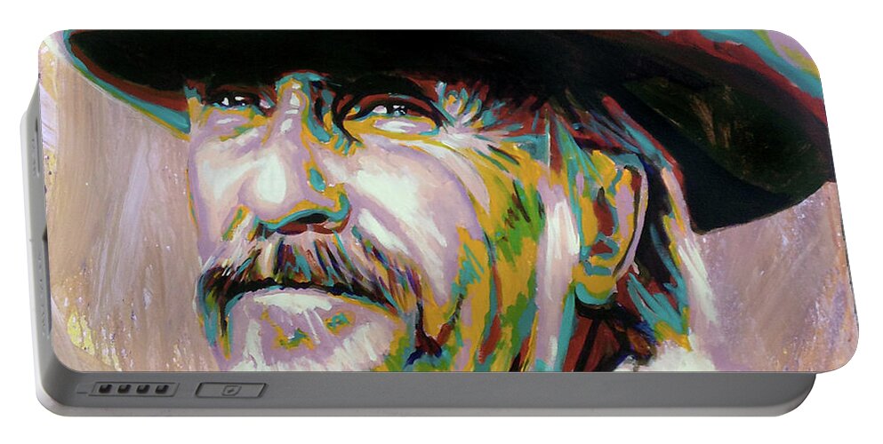 Gus Portable Battery Charger featuring the painting Gus by Steve Gamba