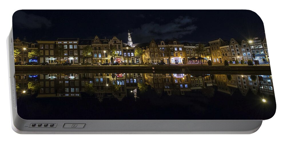 Haarlem Night Portable Battery Charger featuring the photograph Haarlem Night by Chad Dutson