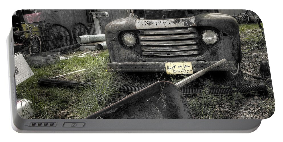 Truck Portable Battery Charger featuring the photograph Haint For Sale by Mike Eingle