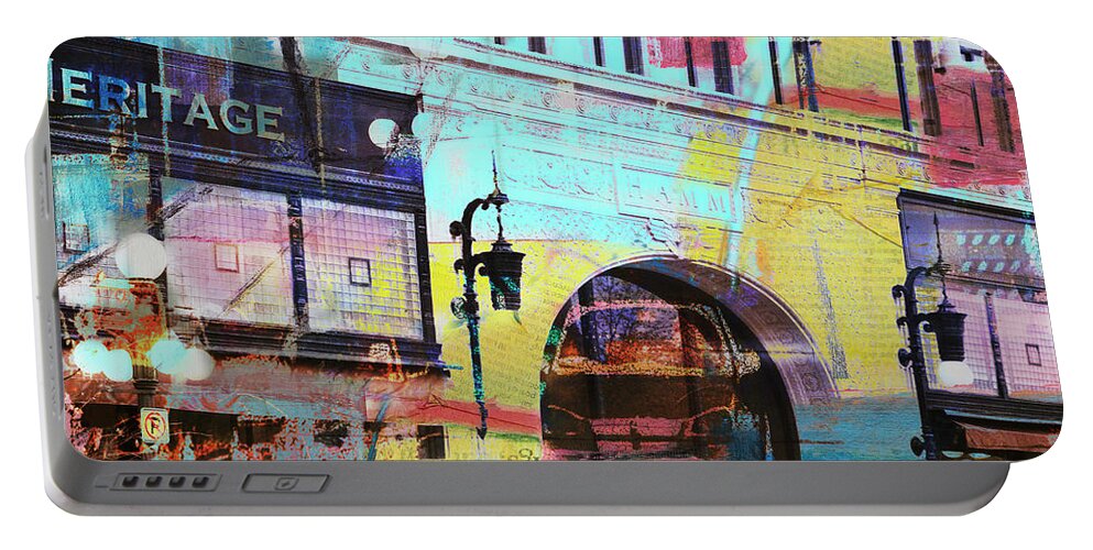 Minnesota Art Portable Battery Charger featuring the photograph Hamm Building St. Paul by Susan Stone