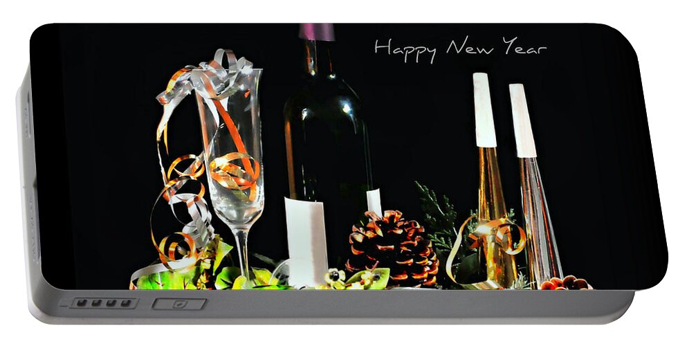 Still Life Portable Battery Charger featuring the photograph Happy New Year by Diana Angstadt