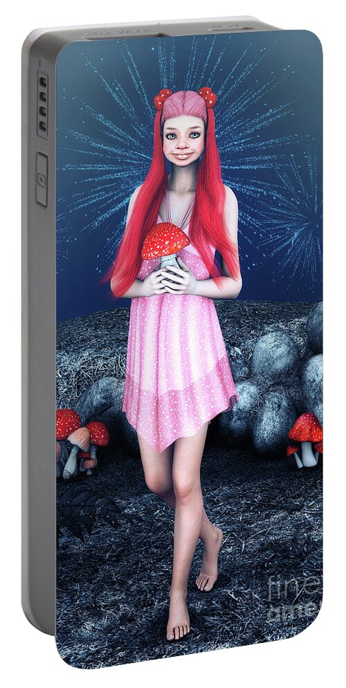 3d Portable Battery Charger featuring the digital art Happy New Year by Jutta Maria Pusl