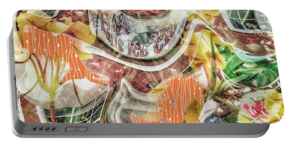 Photographic Art Portable Battery Charger featuring the digital art Summer Fun by Kathie Chicoine