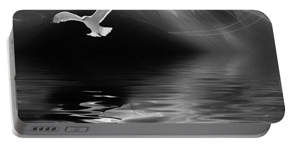 Digitalpainting Portable Battery Charger featuring the photograph Harbinger #1 by John Edwards