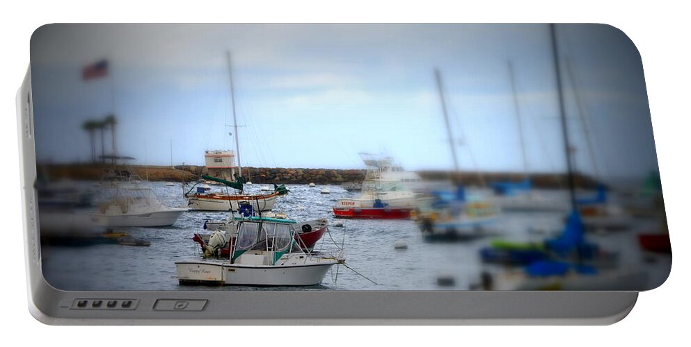 Sailboats Portable Battery Charger featuring the photograph Harbour Boats by Bill Hamilton