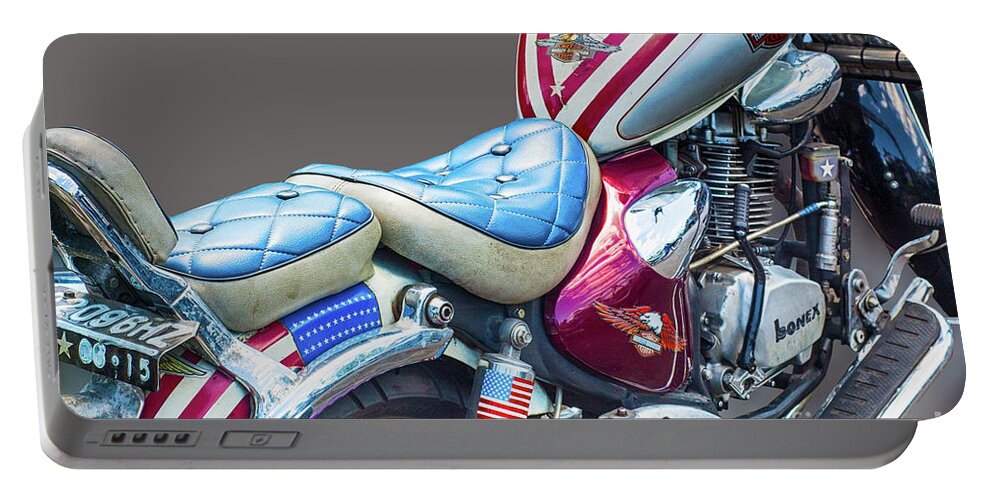 Harley Davidson Portable Battery Charger featuring the photograph Harley by Charuhas Images