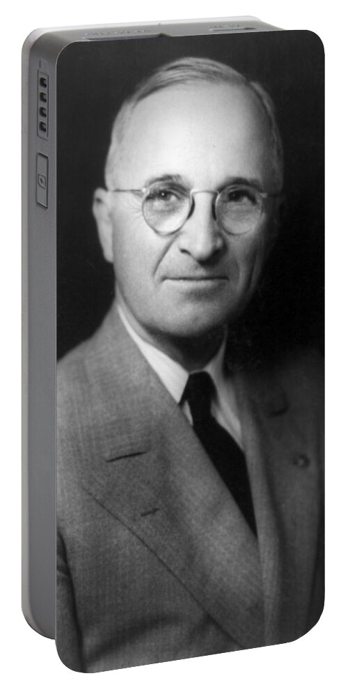 harry S Truman Portable Battery Charger featuring the photograph Harry S Truman - President of the United States of America by International Images