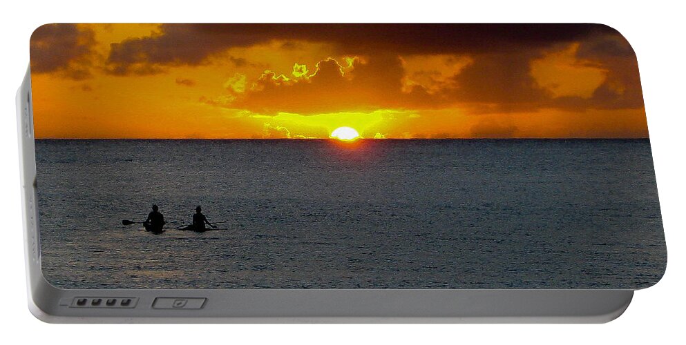 Kauai Portable Battery Charger featuring the photograph Hawaiian Sunset by SnapHound Photography