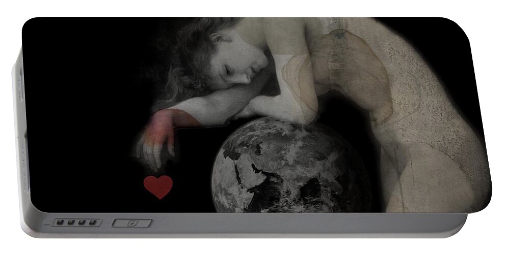 World Portable Battery Charger featuring the digital art Heal The World by Paul Lovering