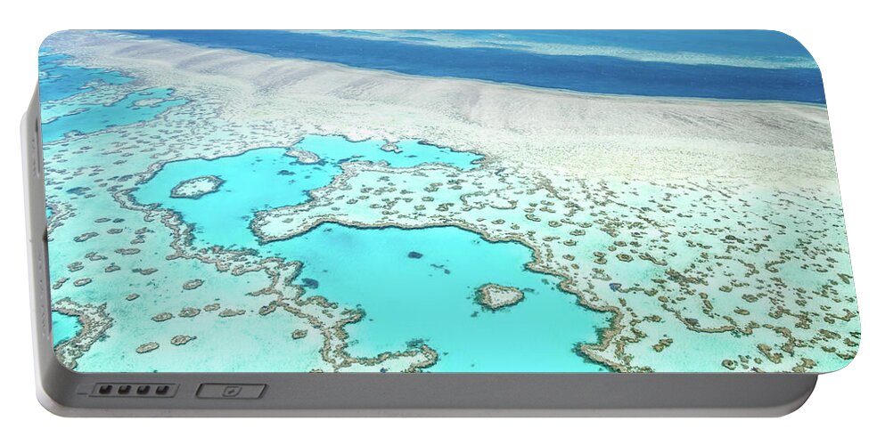 Australia Portable Battery Charger featuring the photograph Heart Reef by Az Jackson