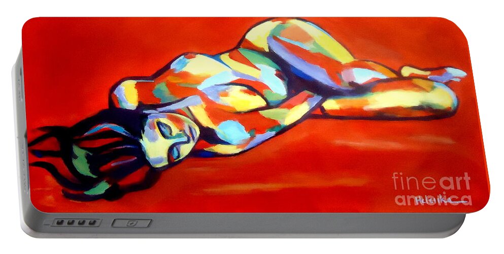 Affordable Paintings For Sale Portable Battery Charger featuring the painting Heat by Helena Wierzbicki