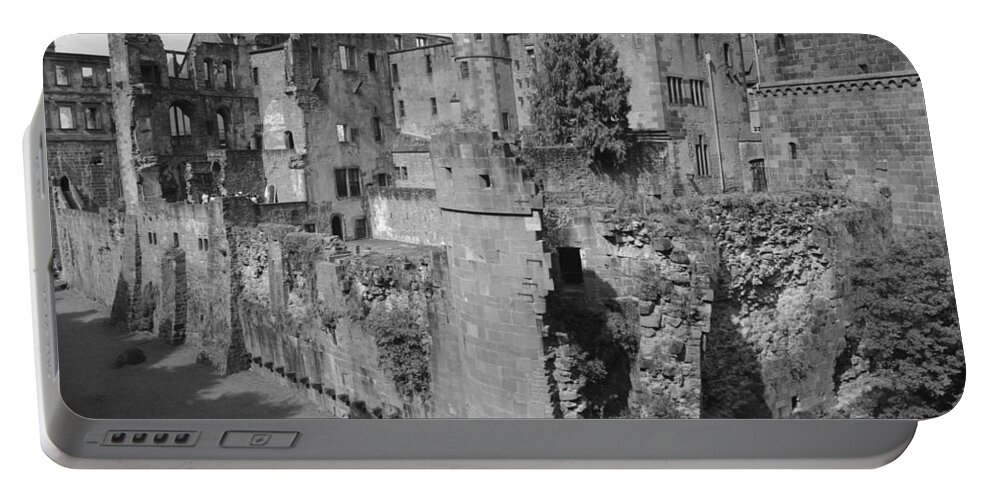 Heidelberg Portable Battery Charger featuring the photograph Heidelberg Castle behind the scenes by Corinne Rhode