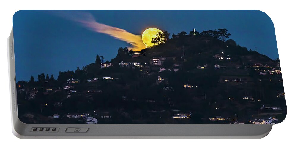 Full Portable Battery Charger featuring the photograph Helix Moon by Dan McGeorge