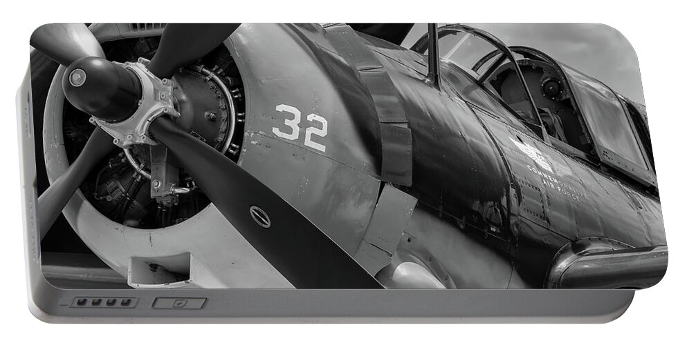 2017 Portable Battery Charger featuring the photograph Helldiver's Nose - 2017 Christopher Buff, www.Aviationbuff.com by Chris Buff