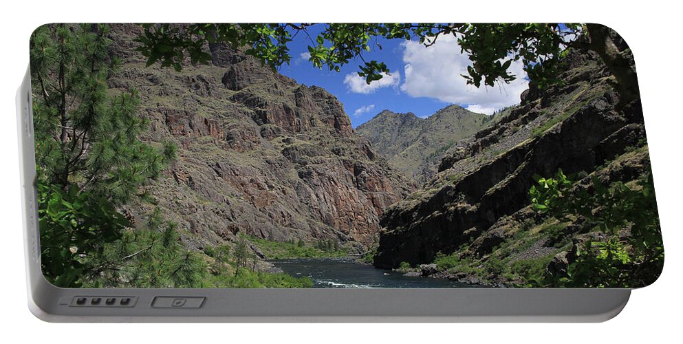 Hells Canyon Portable Battery Charger featuring the photograph Hells Canyon Snake River by Ed Riche
