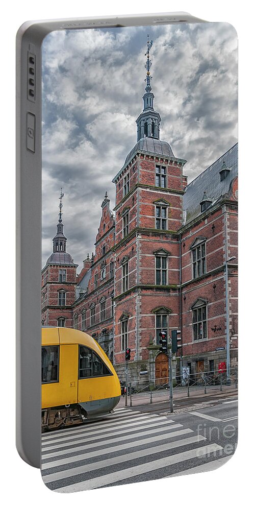 Europe Portable Battery Charger featuring the photograph Helsingor Train Station by Antony McAulay
