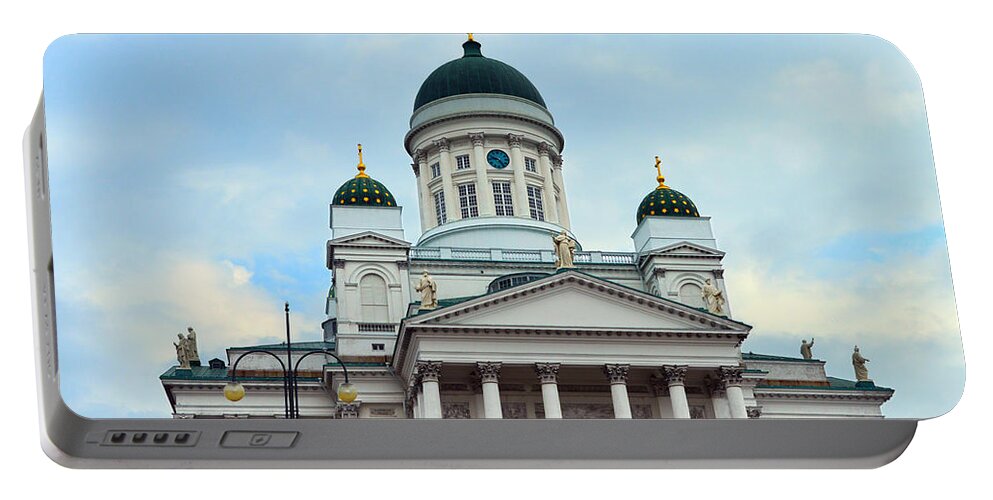 Helsinki Portable Battery Charger featuring the photograph Helsinki Cathedral by Catherine Sherman