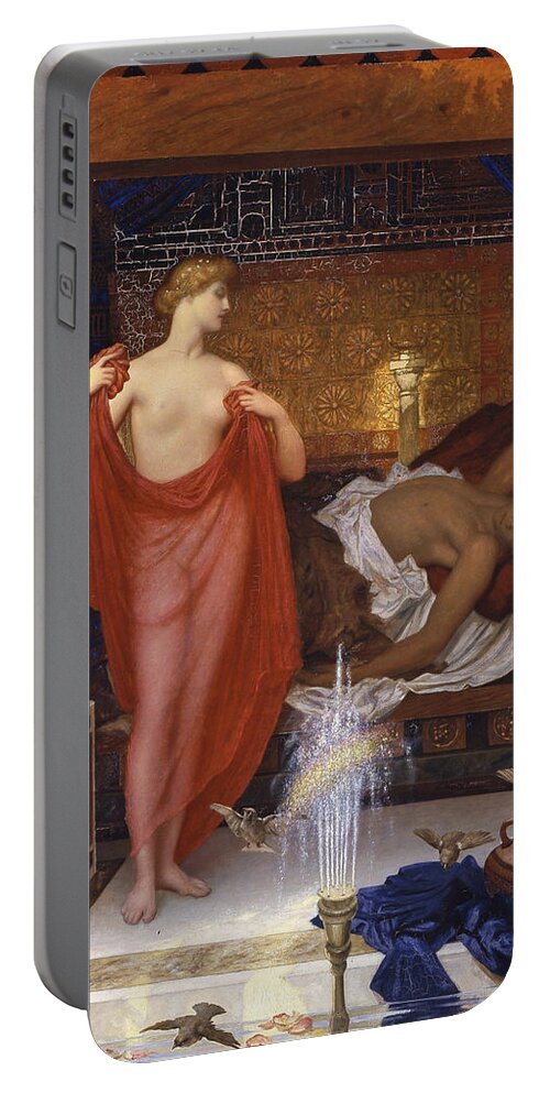 William Blake Richmond Portable Battery Charger featuring the painting Hera in the House of Hephaistos by William Blake Richmond