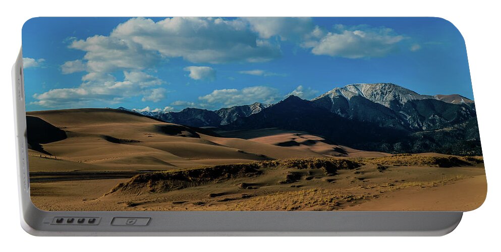 Canon 7d Mark Ii Portable Battery Charger featuring the photograph Herard past the Dunes by Dennis Dempsie