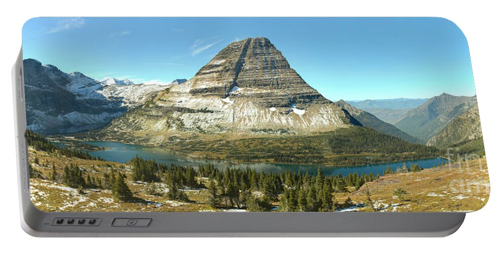 Hidden Lake Portable Battery Charger featuring the photograph Hidden Lake Platform Panorama by Adam Jewell