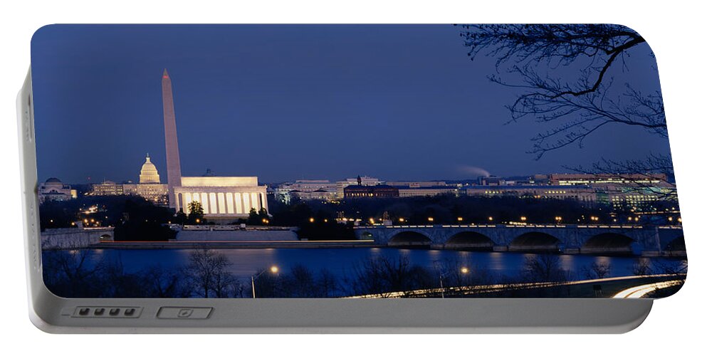Photography Portable Battery Charger featuring the photograph High Angle View Of Government Buildings by Panoramic Images