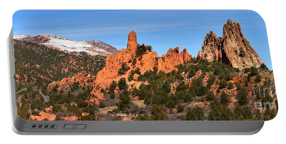 Garden Of The Gods Portable Battery Charger featuring the photograph High Point View by Adam Jewell