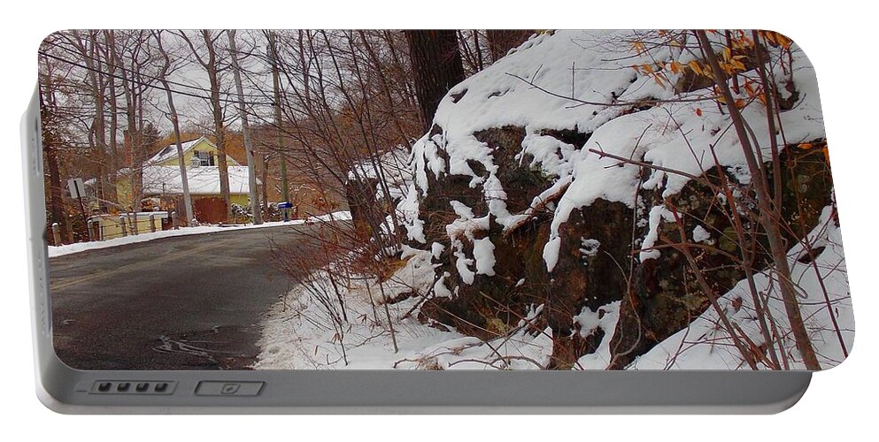Highland Portable Battery Charger featuring the photograph Highland Lake Road 2 by Nina Kindred