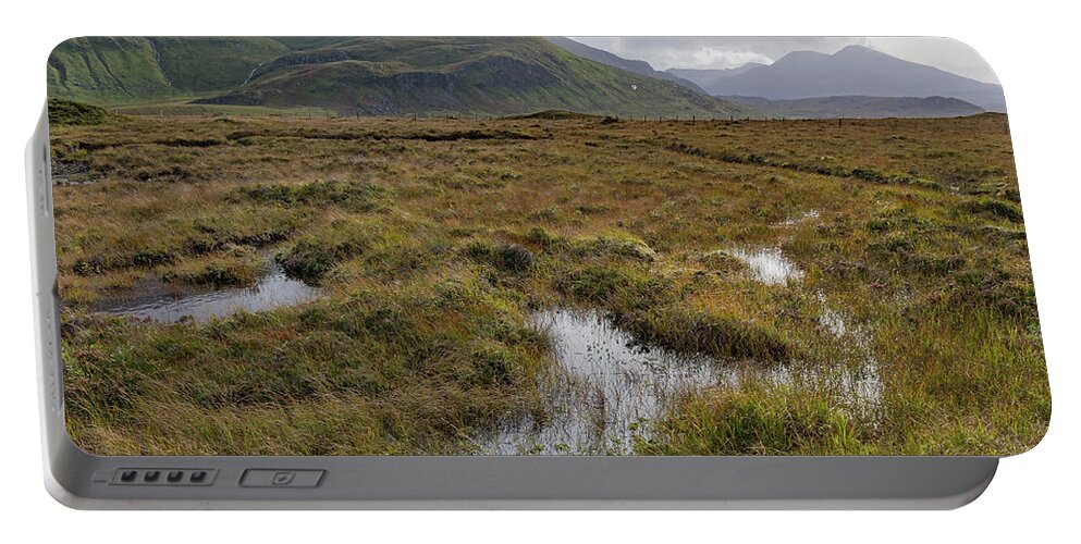 Highlands Portable Battery Charger featuring the photograph Highland peat bog by Gary Eason