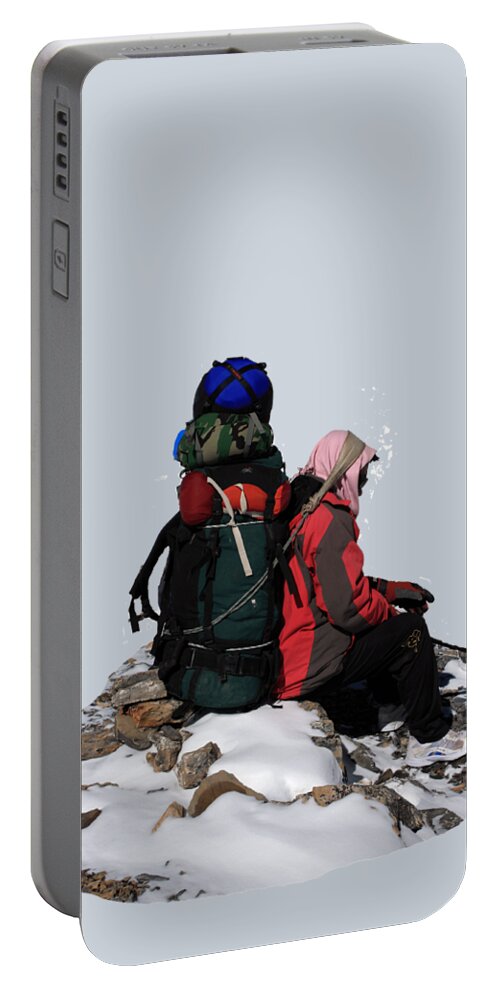 Nepal Portable Battery Charger featuring the photograph Himalayan Porter, Nepal by Aidan Moran